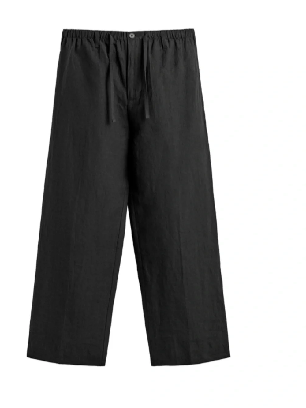 Zara Men Black Relaxed Pant 100% Linen
